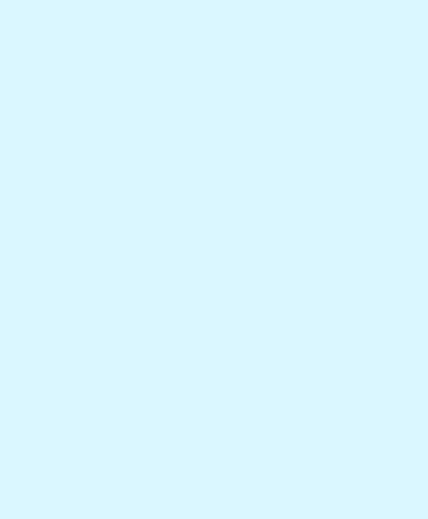 A solid light blue background.